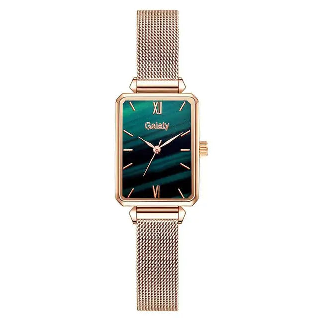 Shiny Square Quartz Watch