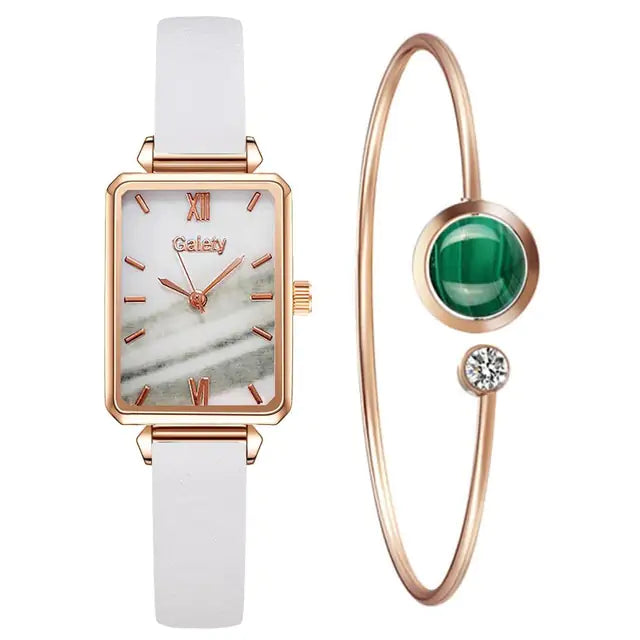 Shiny Square Quartz Watch