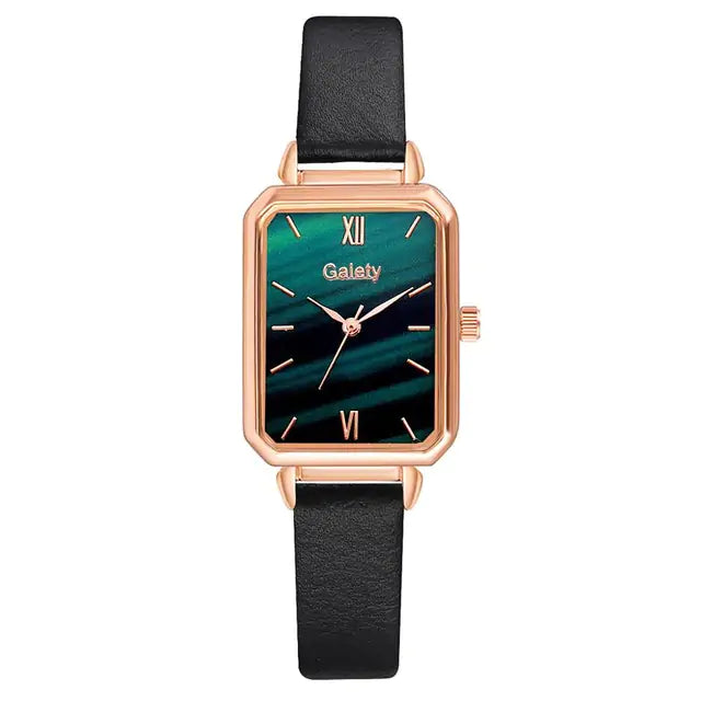 Shiny Square Quartz Watch