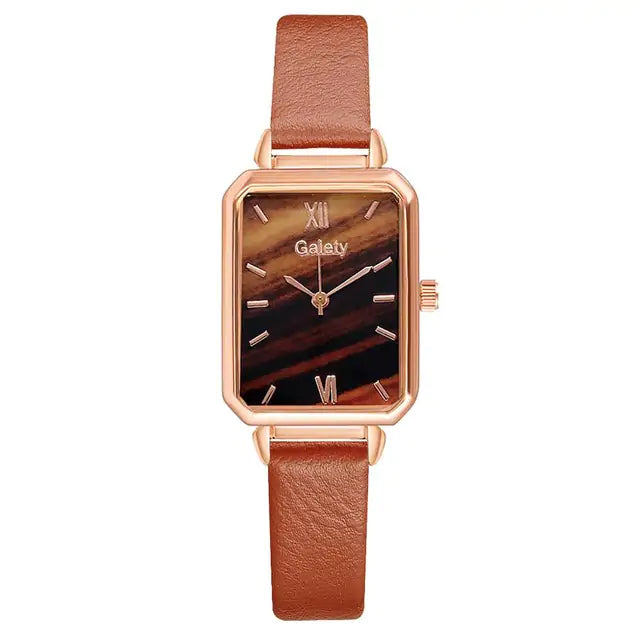 Shiny Square Quartz Watch