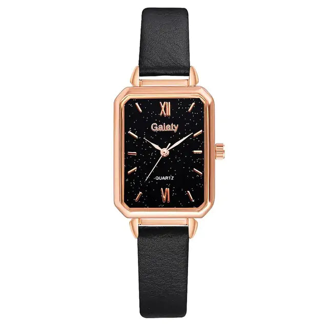 Shiny Square Quartz Watch