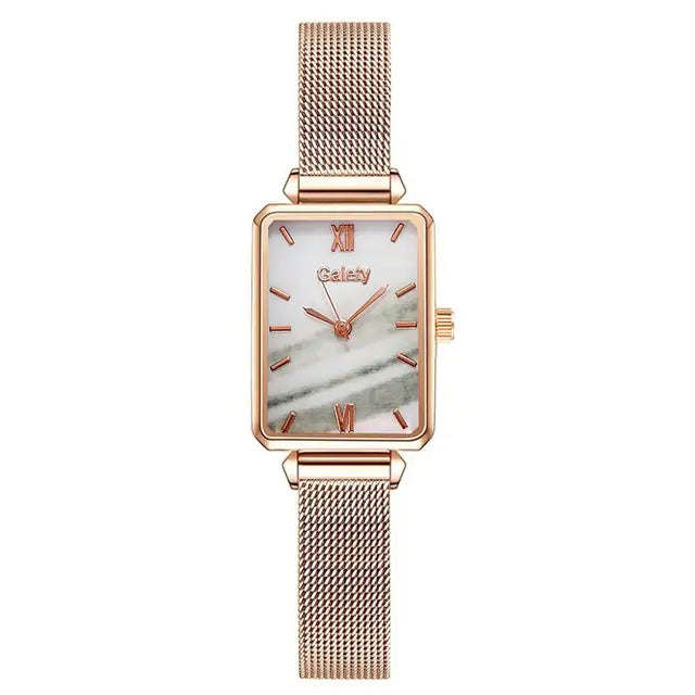 Shiny Square Quartz Watch