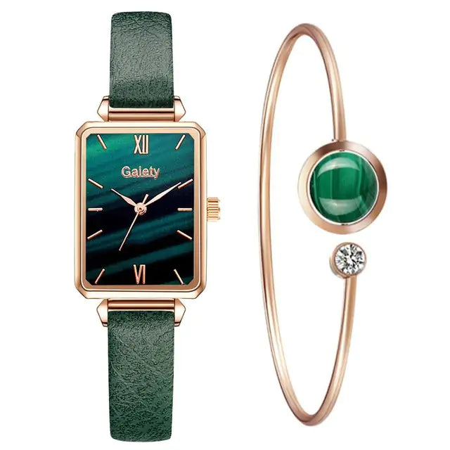 Shiny Square Quartz Watch