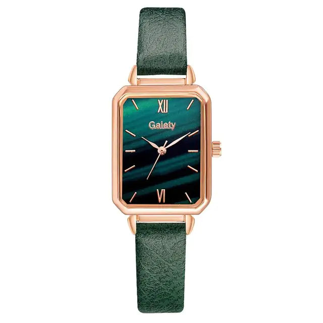Shiny Square Quartz Watch