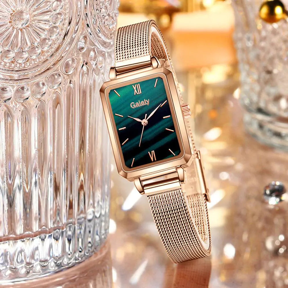 Shiny Square Quartz Watch