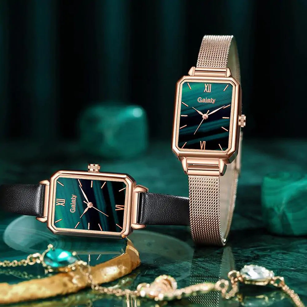 Shiny Square Quartz Watch