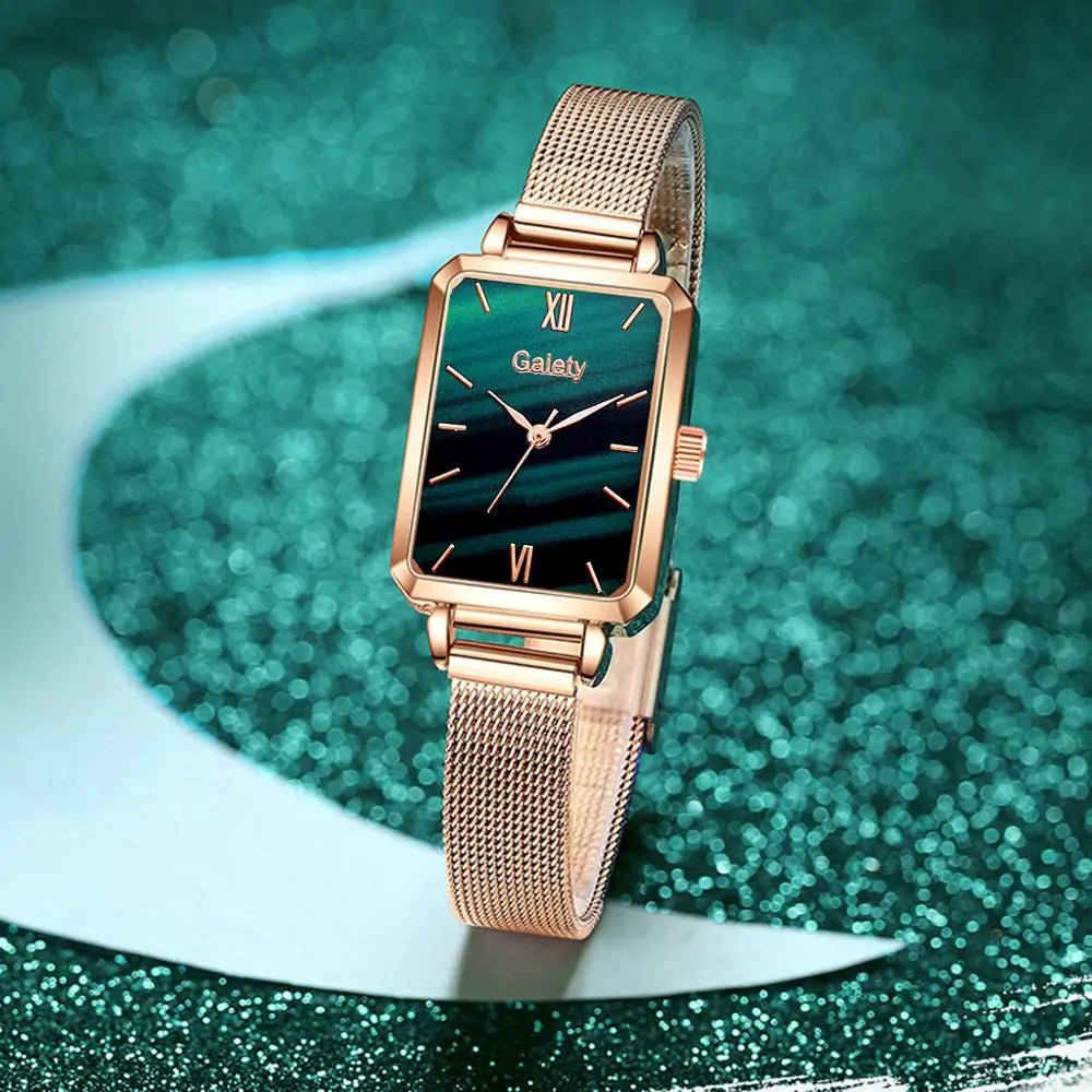 Shiny Square Quartz Watch