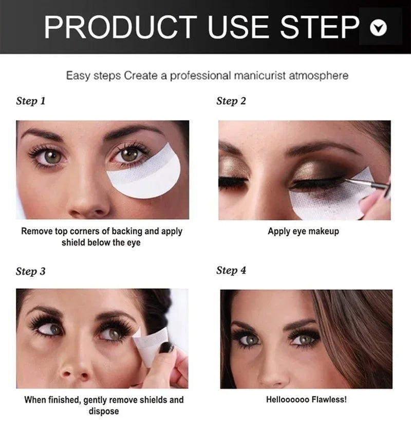 20/50/100PCS Adhesivos desechables para protección de maquillaje de sombra de ojos - Herramientas y accesorios de belleza para la aplicación de maquillaje de ojos